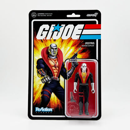 Super7 G.I. Joe Destro Carded ReAction Action Figure