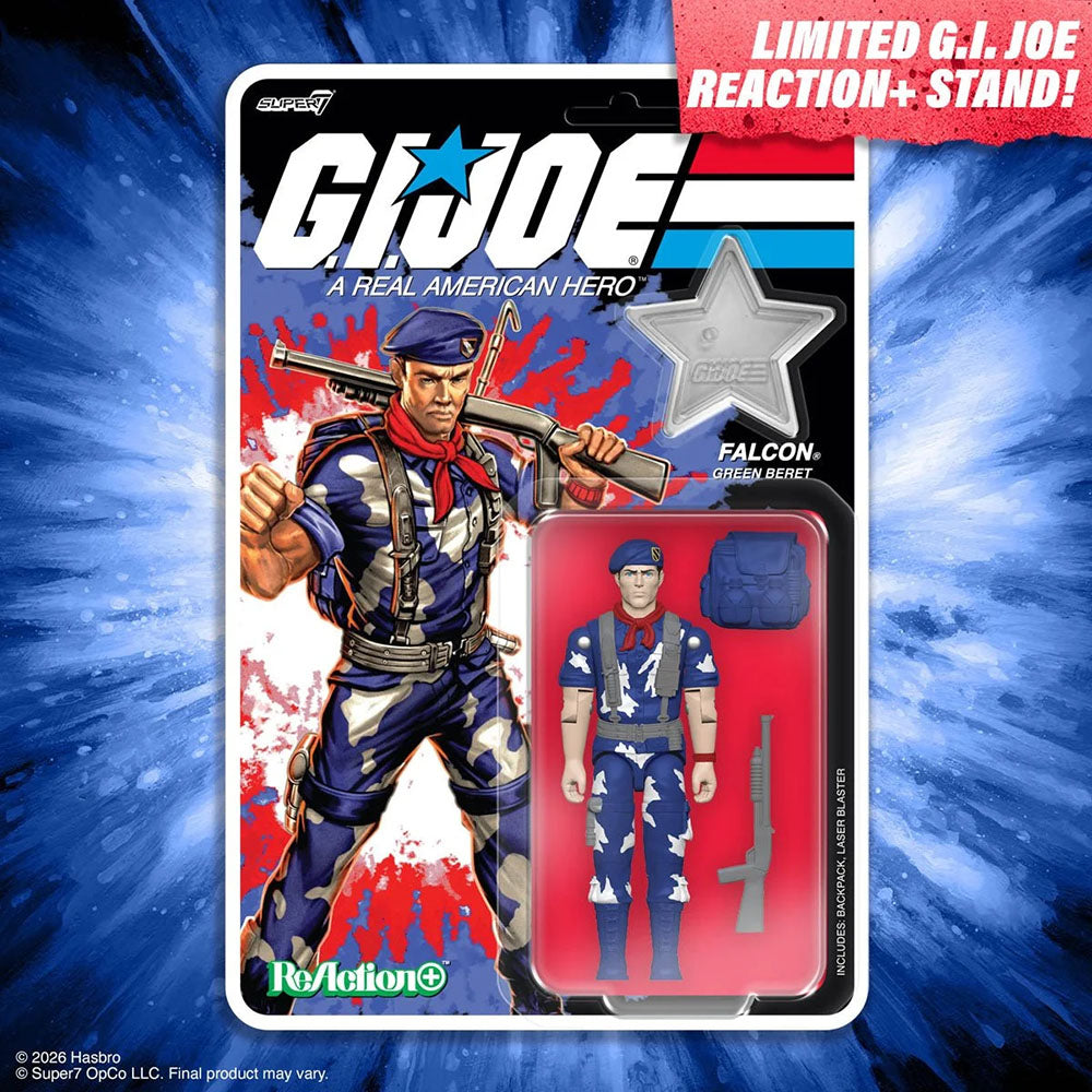 Super7 G.I. Joe Lt. Falcon (America's 250th Anniversary) 3 3/4-Inch ReAction+ Figure
