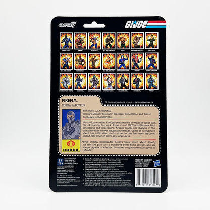 Super7 G.I. Joe Firefly Carded ReAction Action Figure