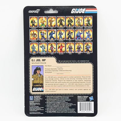 Super7 G.I. Joe MP Military Police Black Carded ReAction Action Figure