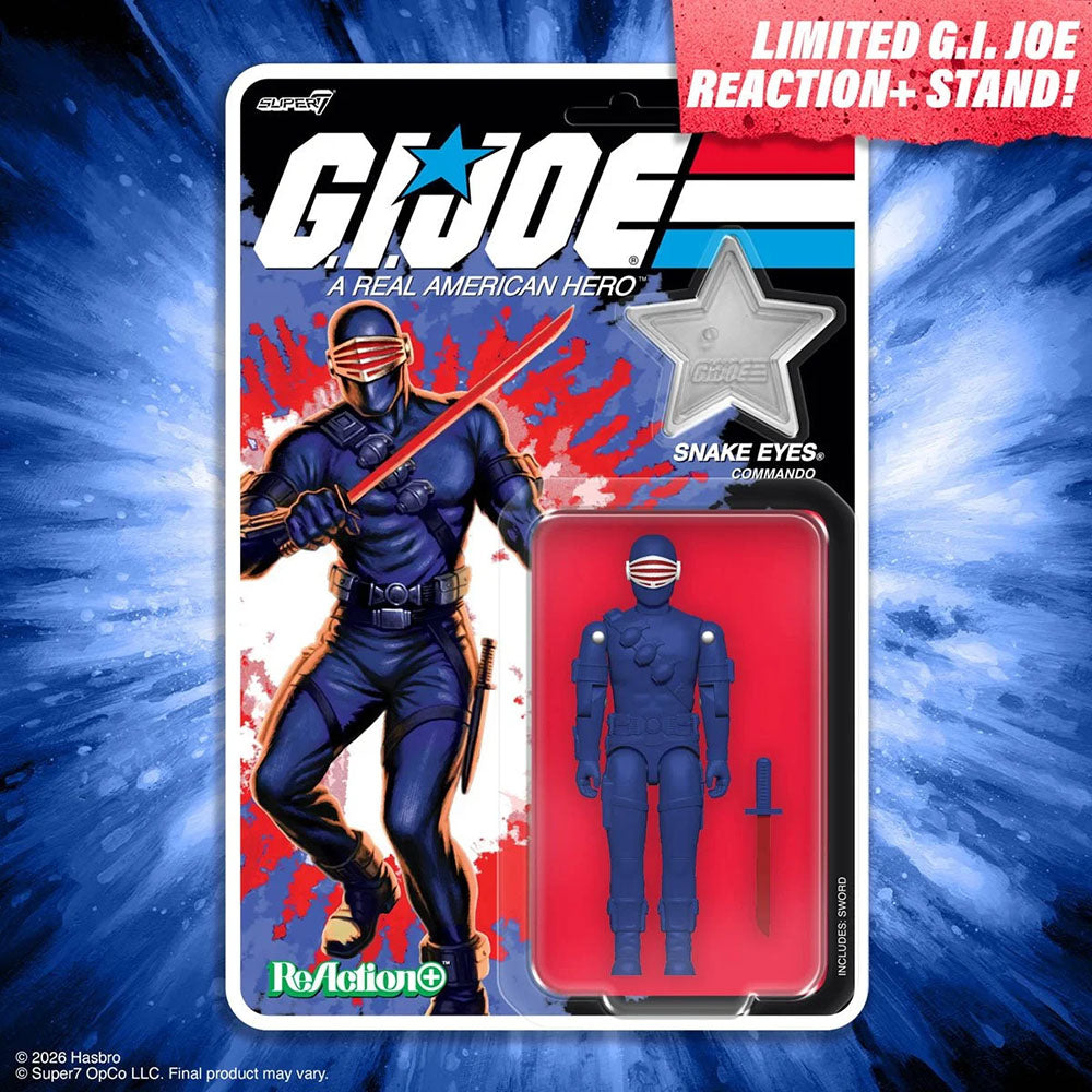 Super7 G.I. Joe Snake Eyes (America's 250th Anniversary) 3 3/4-Inch ReAction+ Figure