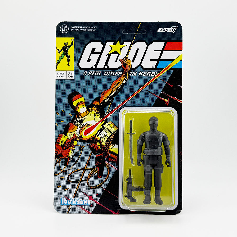 Super7 G.I. Joe Snake Eyes Carded ReAction Action Figure