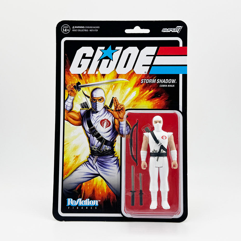 Super7 G.I. Joe Storm Shadow Carded ReAction Action Figure
