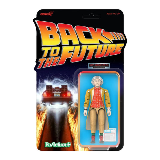 Super7 Back to the Future Doc Brown 2015 3 3/4" Carded ReAction+ Action Figure