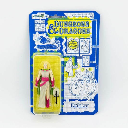 Super7 Dungeons & Dragons Sorceress with Wand of Fire Carded ReAction Action Figure