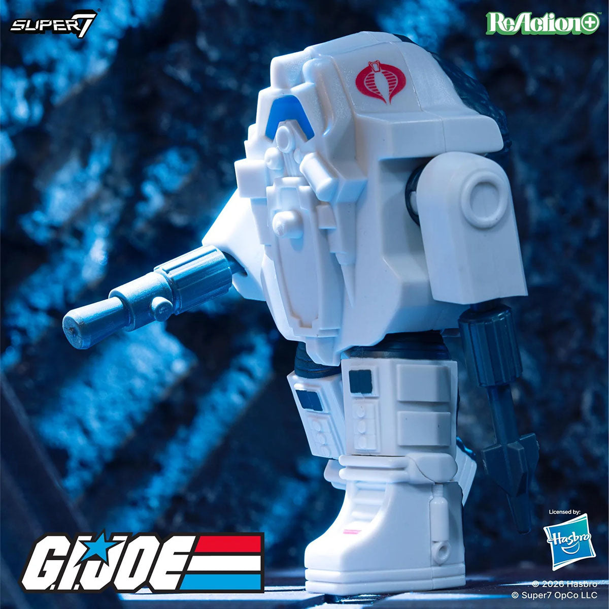 Super7 G.I. Joe SNAKE Armor Cobra Battle Suit Rock Disguise Carded ReAction+ Action Figure