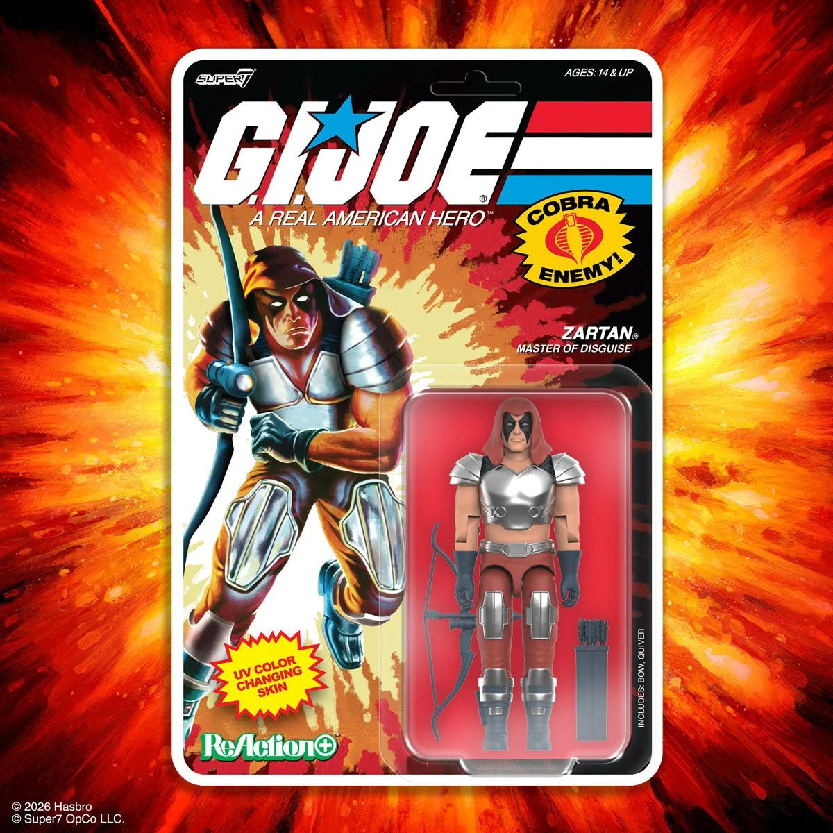 Super7 G.I. Joe Zartan Master of Disguise Comic Version 3 3/4-Inch ReAction+ Figure