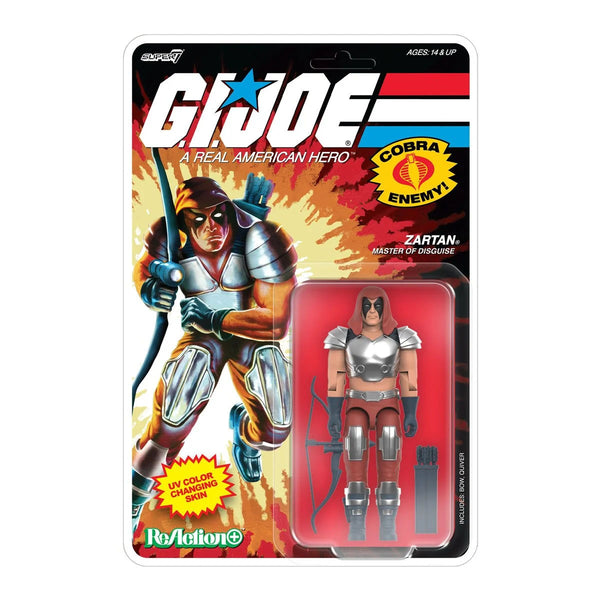 Super7 G.I. Joe Zartan Master of Disguise Comic Version 3 3/4-Inch ReAction+ Figure