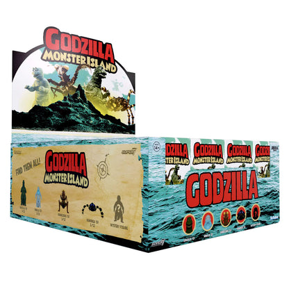 Super7 Reaction Godzilla Monster Island Kaiju Blind Box Case of 12 Action Figures