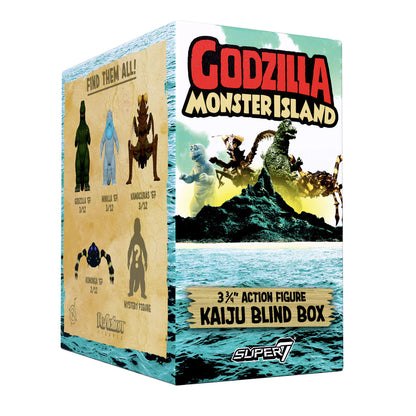 Super7 Reaction Godzilla Monster Island Kaiju Blind Box Case of 12 Action Figures