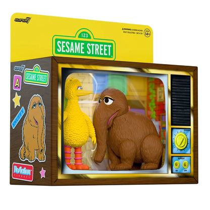 Super7 Sesame Street Big Bird and Mr. Snuffleupagus 2-Pack ReAction Action Figure Set