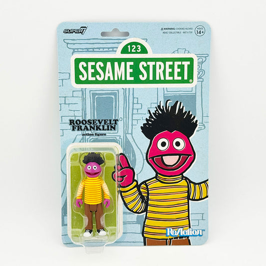 Super7 Sesame Street Roosevelt Franklin Carded ReAction Action Figure