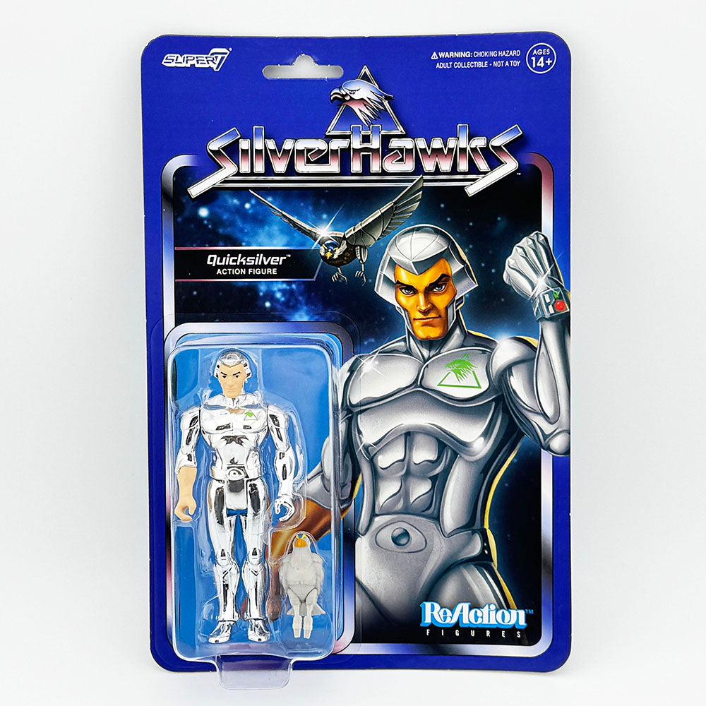 Super7 Silverhawks Quicksilver Carded ReAction Action Figure