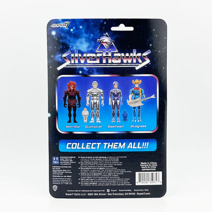 Super7 Silverhawks Quicksilver Carded ReAction Action Figure