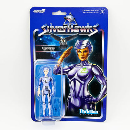 Super7 Silverhawks Steelheart Carded ReAction Action Figure