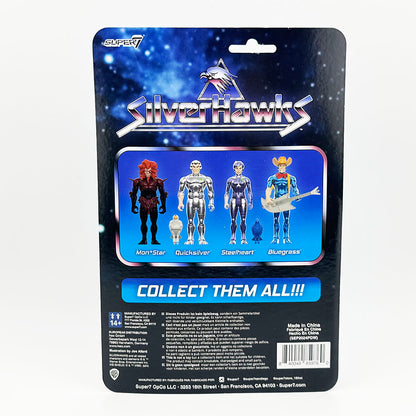 Super7 Silverhawks Steelheart Carded ReAction Action Figure