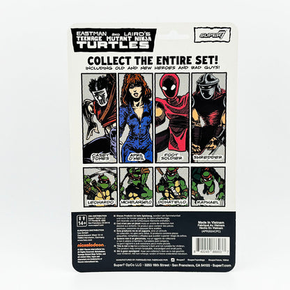 Super7 Teenage Mutant Ninja Turtles Eastman Laird Comic Style Carded ReAction Action Figure