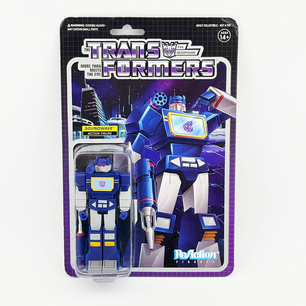 Super7 Transformers Soundwave Carded ReAction Action Figure