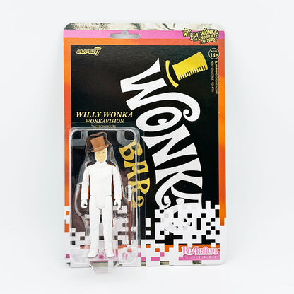 Super7 Willie Wonka Wonkavision Carded ReAction Action Figure