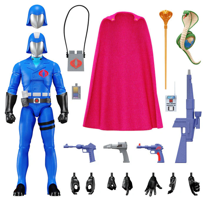 Super7 G.I. Joe Cobra Commander Enemy Leader Ultimates Action Figure