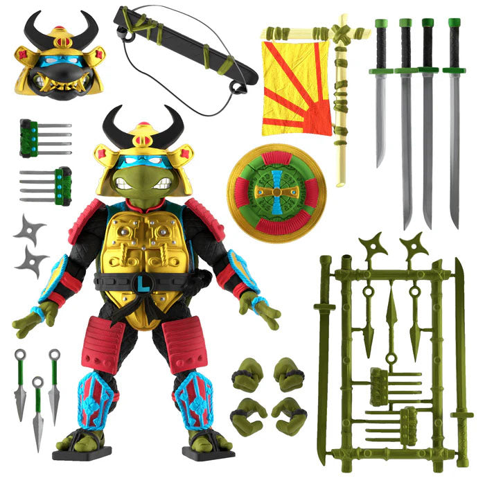 Super7 Teenage Mutant Ninja Turtles Sewer Samurai Leonardo Ultimates Action Figure
