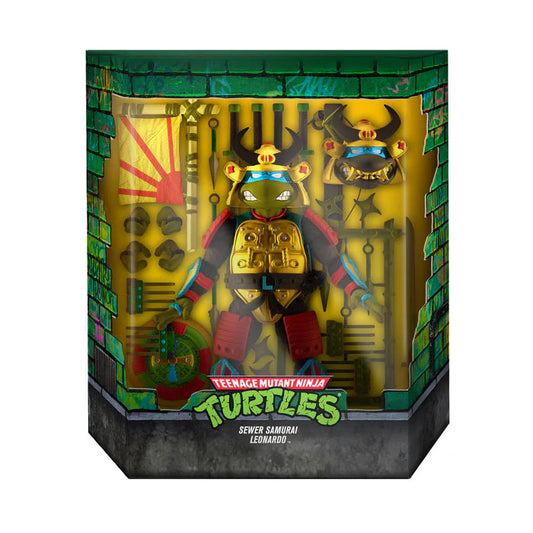 Super7 Teenage Mutant Ninja Turtles Sewer Samurai Leonardo Ultimates Action Figure