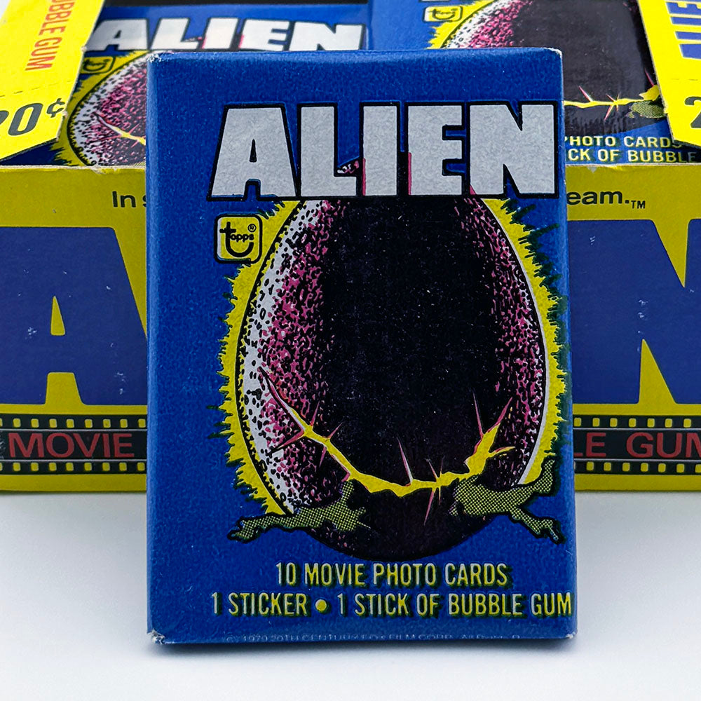 Topps Alien Movie Sealed Wax Packs with Kenner Promotion on Back