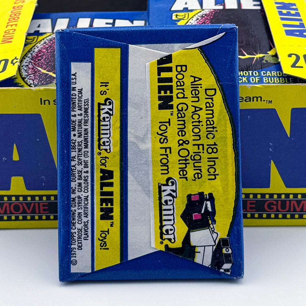 Topps Alien Movie Sealed Wax Packs with Kenner Promotion on Back