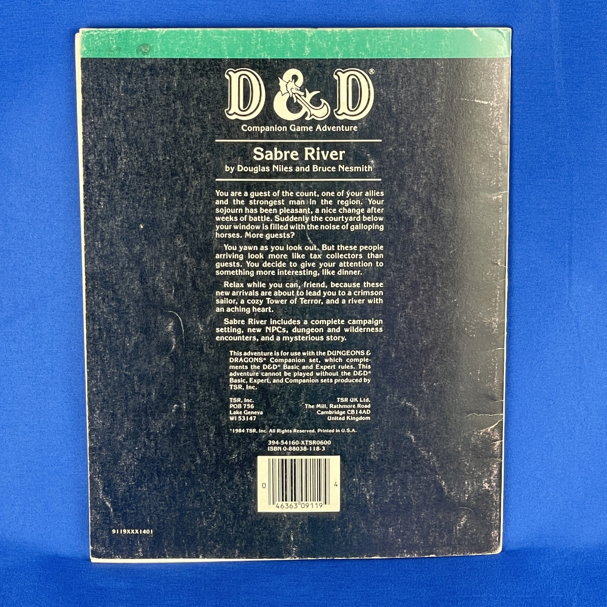 TSR Dungeons & Dragons Module CM3 Sabre River 1984