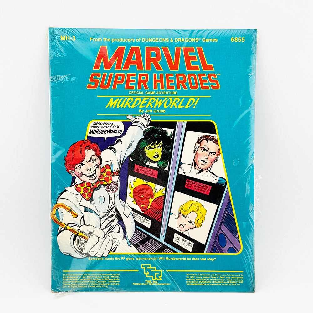 TSR Marvel Super Heroes Role Playing Game Module Murderworld! Sealed