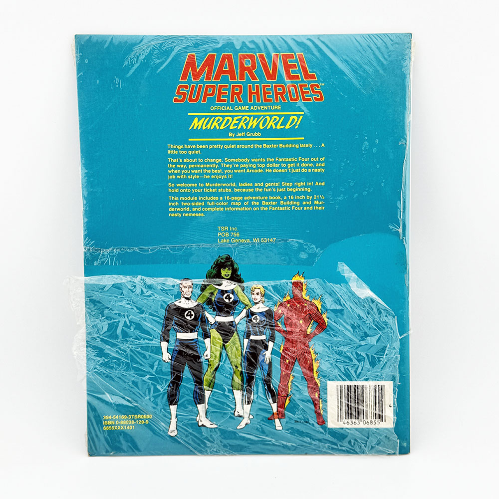 TSR Marvel Super Heroes Role Playing Game Module Murderworld! Sealed