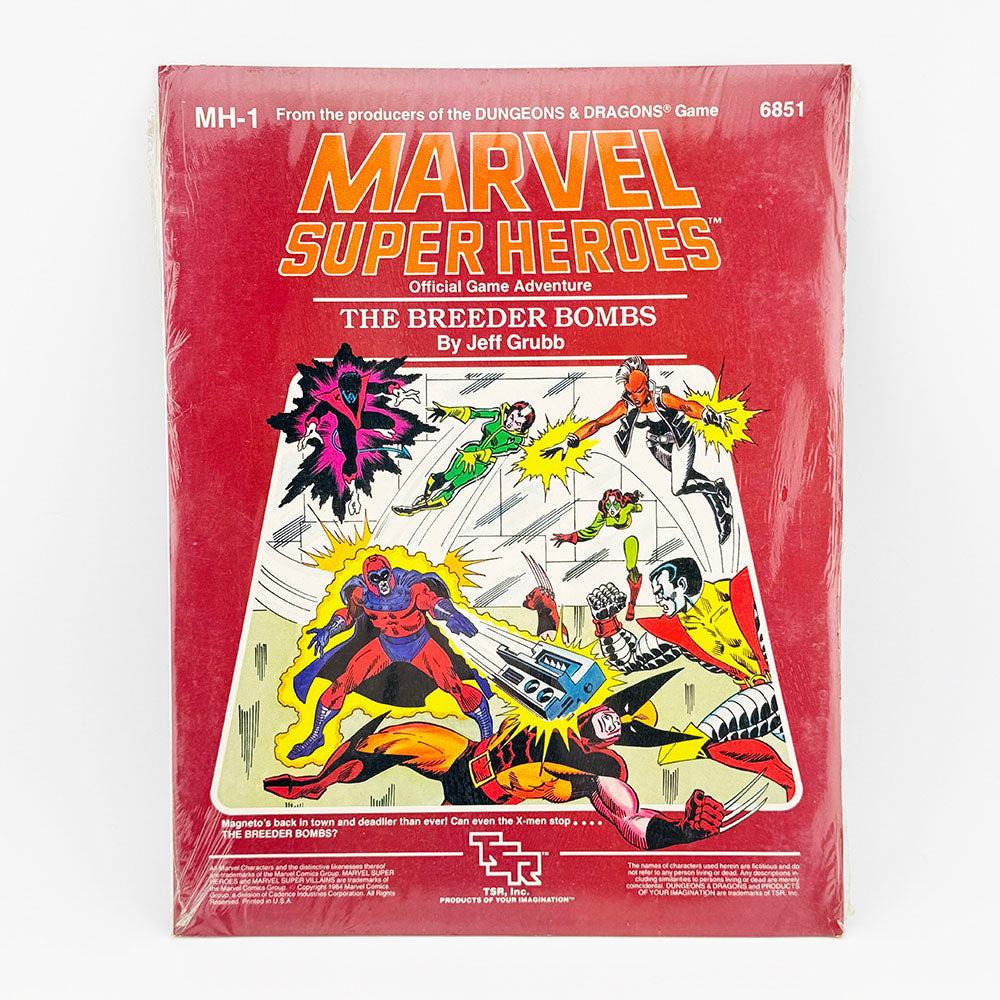 TSR Marvel Super Heroes Role Playing Game Module The Breeder Bombs Sealed