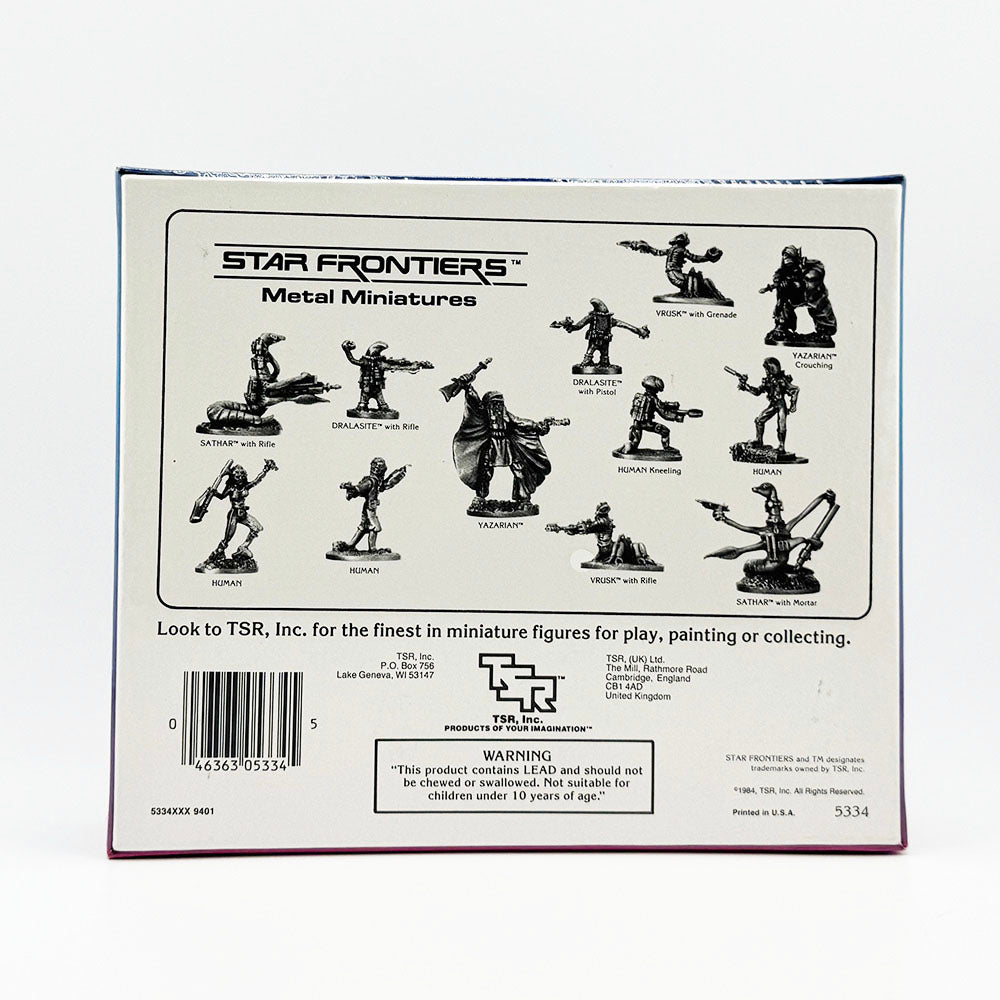 TSR Star Frontiers RPG Miniatures Spacefarers Sealed Box