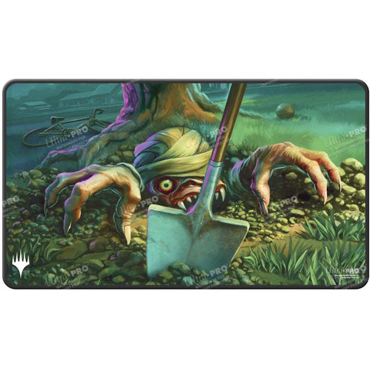Ultra PRO Duskmourn Exhume Black Stitched Standard Gaming Playmat for Magic: The Gathering