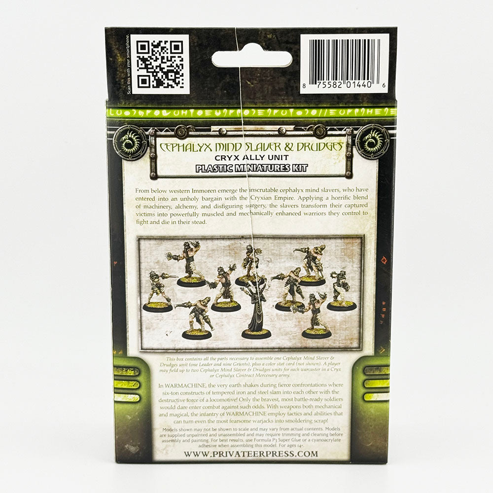 Warmachine Cryx Cephalyx Mind Slaver & Drudges Plastic Miniatures Kit