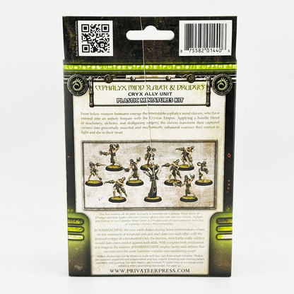 Warmachine Cryx Cephalyx Mind Slaver & Drudges Plastic Miniatures Kit