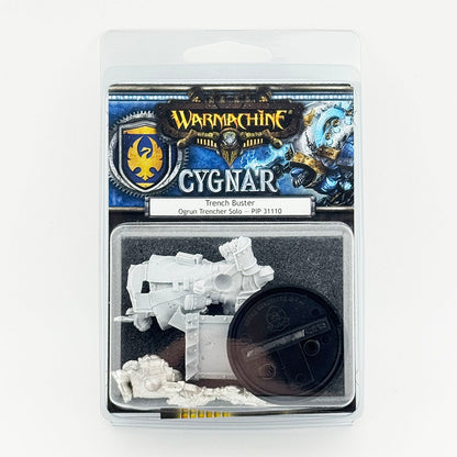 Warmachine Cygnar Trench Buster Ogrun Trencher Metal and Plastic Miniatures Kit