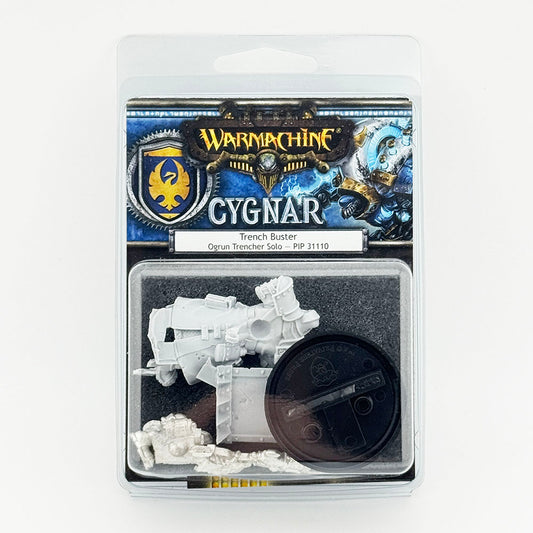 Warmachine Cygnar Trench Buster Ogrun Trencher Metal and Plastic Miniatures Kit