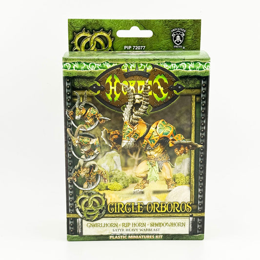 Warmachine Hordes Circle Orboros Gnarlhorn Rip Horn Shadowhorn Plastic Miniatures Kit