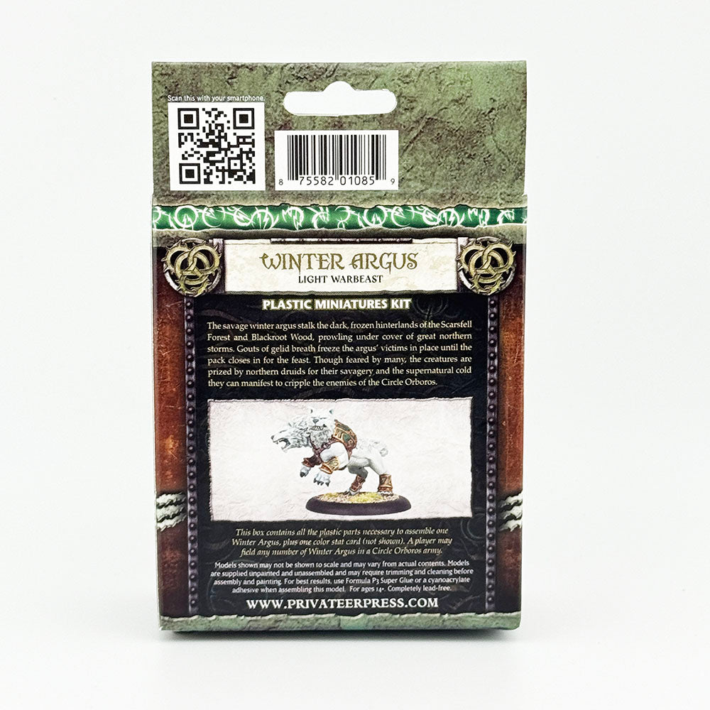 Warmachine Hordes Circle Orboros Winter Argus Plastic Miniatures Kit