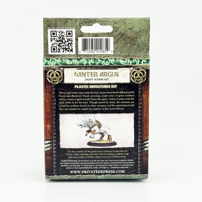 Warmachine Hordes Circle Orboros Winter Argus Plastic Miniatures Kit