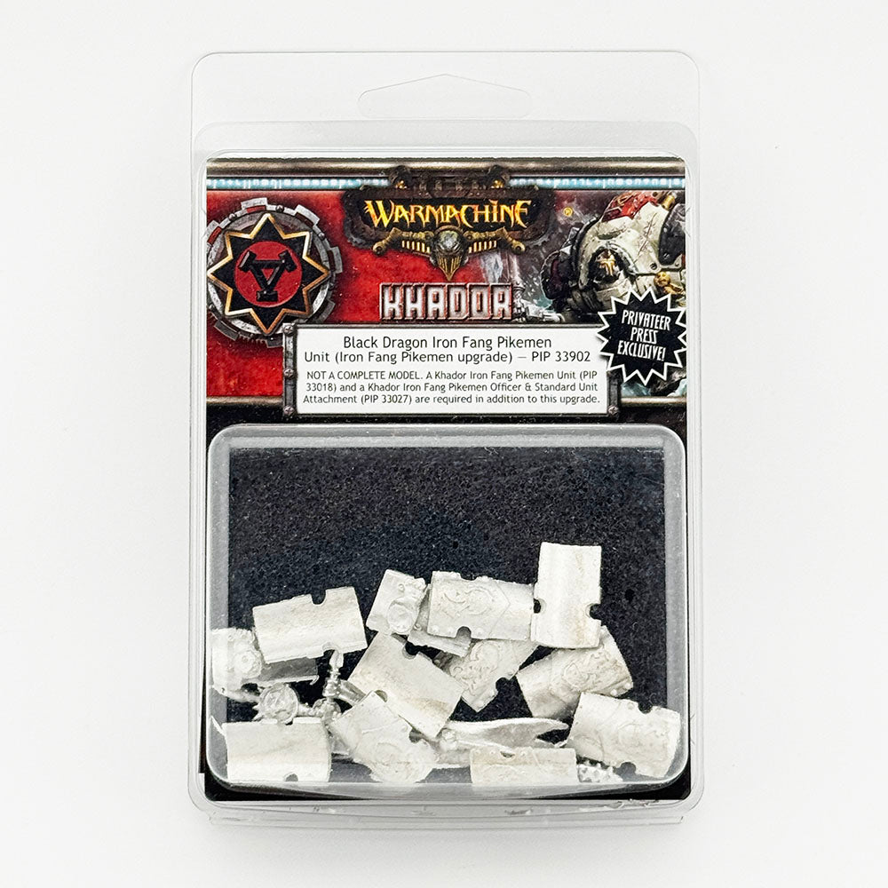 Warmachine Khador Black Dragon Iron Fang Pikemen Privateer Press Exclusive Metal Miniatures Kit