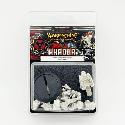 Warmachine Khador Bombardier Bombshell Privateer Press Exclusive Metal Miniatures Kit