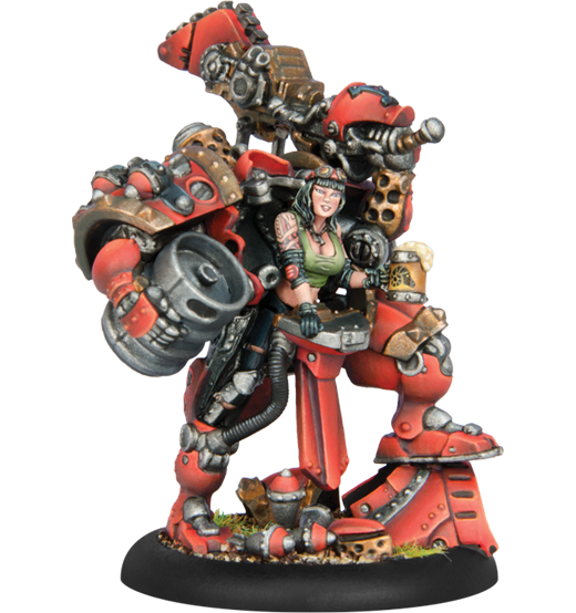 Warmachine Khador Bombardier Bombshell Privateer Press Exclusive Metal Miniatures Kit