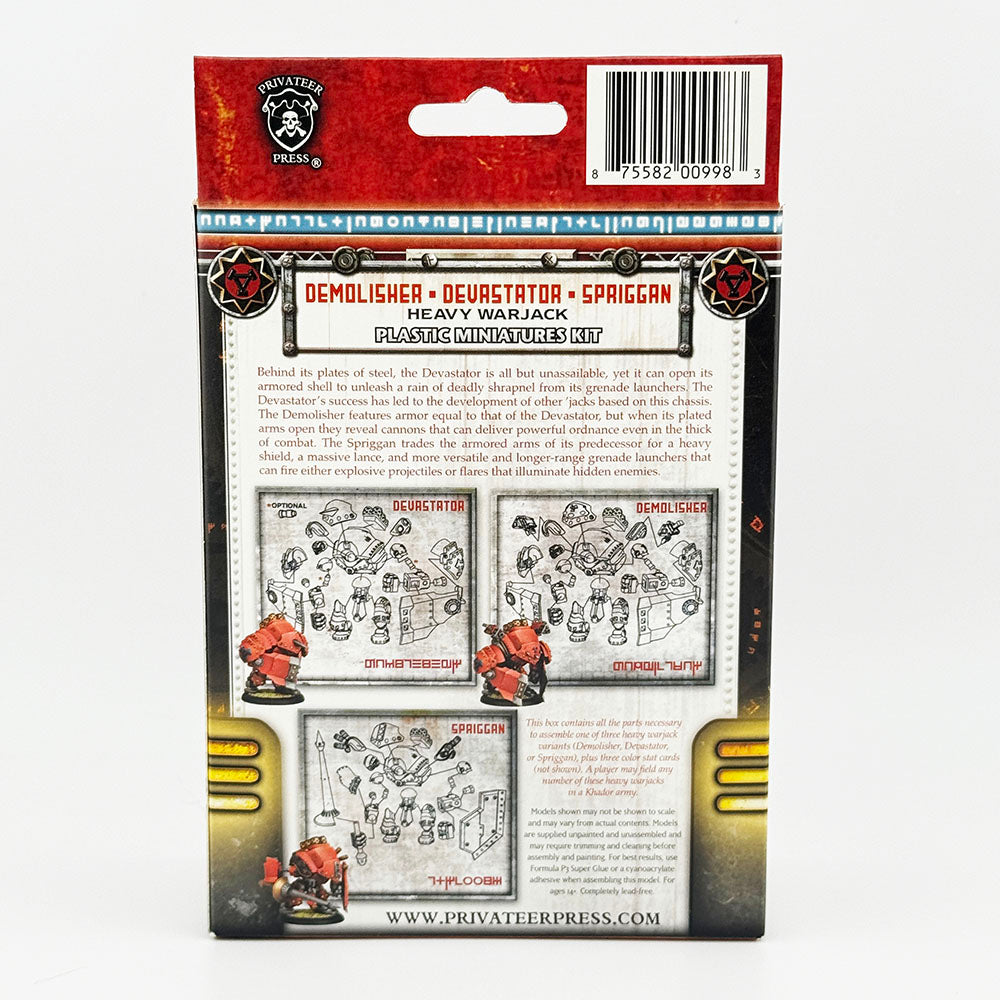 Warmachine Khador Demolisher Devastator Spaiggan Plastic Miniatures Kit