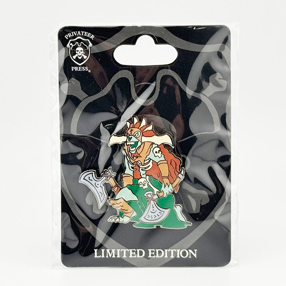 Warmachine Circle Orboros Kromac Zombie Collectible Enamel Pin