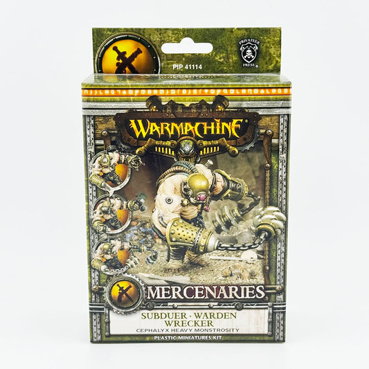 Warmachine Mercenaries Subduer Warden Wrecker Plastic Miniatures Kit