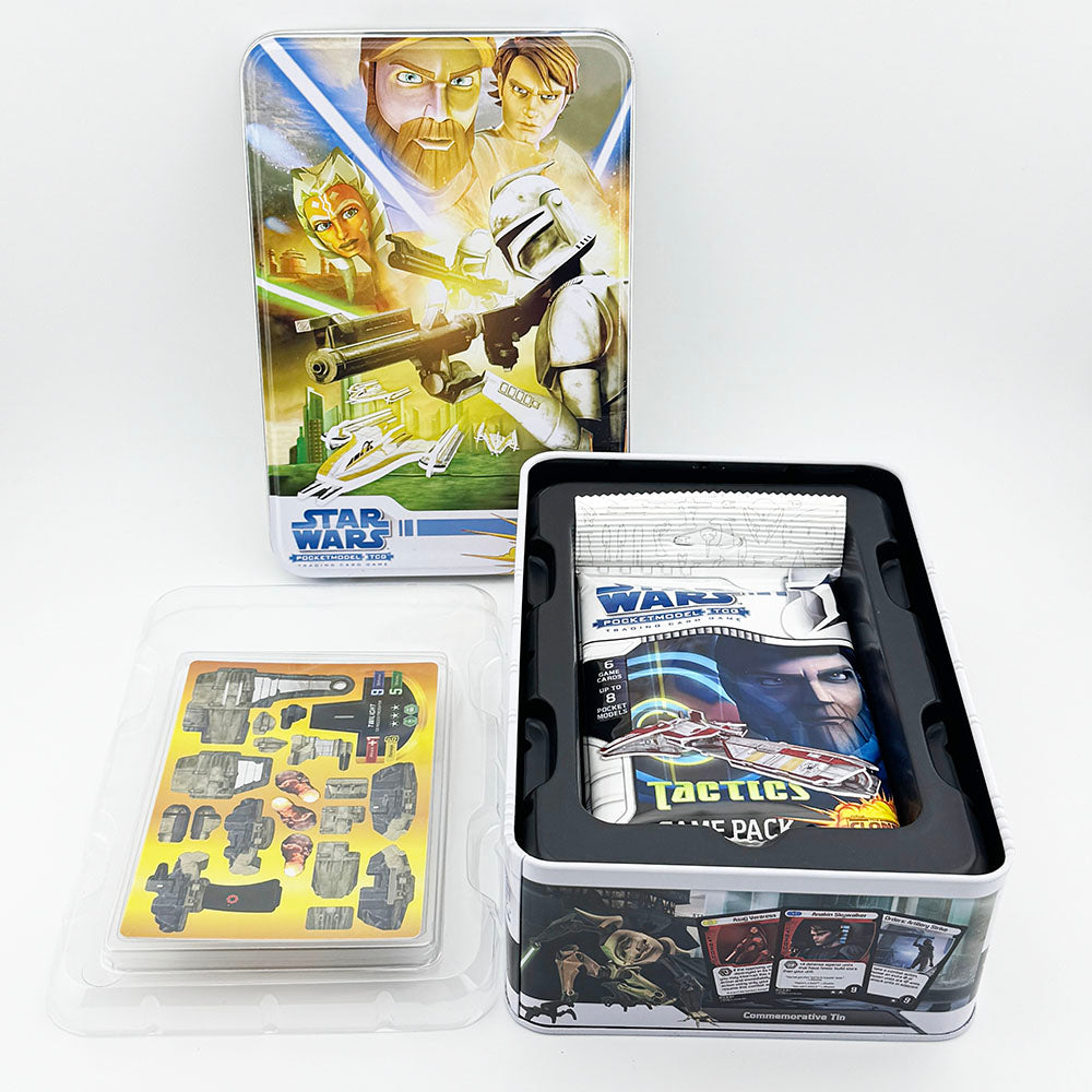 Wizkids Star Wars Clone Wars Pocketmodel TCG Set of Three Tins