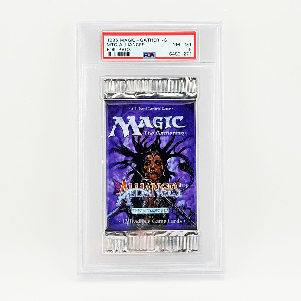 Magic: The Gathering Alliances English Sealed Pack PSA 8