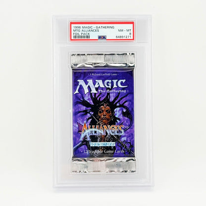 Magic: The Gathering Alliances English Sealed Pack PSA 8